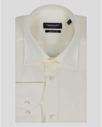 ПАМУЧНА РИЗА В ЕКРЮ СВОБОДЕН СИЛУЕТ