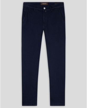 ДЕНИМ СИН ЧИНО ПАНТАЛОН С ЕДИНИЧНИ ФИЛЕТКИ С КОПЧЕ