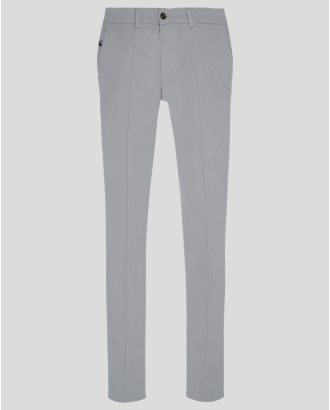 СИВ ВТАЛЕН ПАНТАЛОН С ЛАСТИК НА КОЛАНА