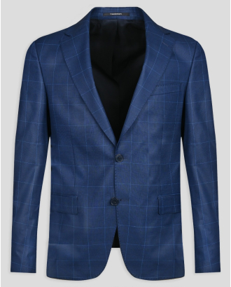 ТЪМНОСИН КЛАСИЧЕСКИ КОСТЮМ КАРЕ ВТАЛЕН СИЛУЕТ