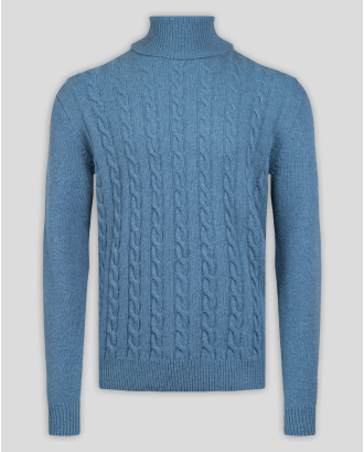  СВЕТЛОСИН ПУЛОВЕР С ПОЛО ЯКА НА ОСМОРКИ