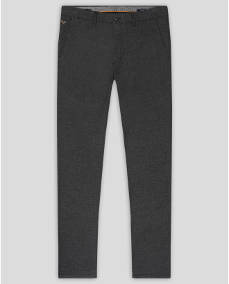  МЕЛАНЖИРАН ПАНТАЛОН С ИТАЛИАНСКИ ДЖОБ ВТАЛЕН СИЛУЕТ В ЦВЯТ АНТРАЦИТ 