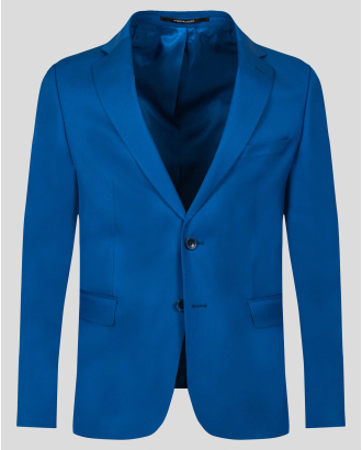 ЯРКО СИНЬО КЛАСИЧЕСКО САКО СИЛНО ВТАЛЕН СИЛУЕТ
