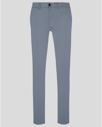 СВЕТЛО СИН ВТАЛЕН ПАНТАЛОН ОТ ЕЛАСТИЧЕН ПЛАТ С ЛОГО