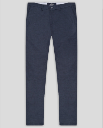 ЧИНО ПАНТАЛОН СВОБОДЕН СИЛУЕТ В ТЪМНОСИН МЕЛАНЖ 