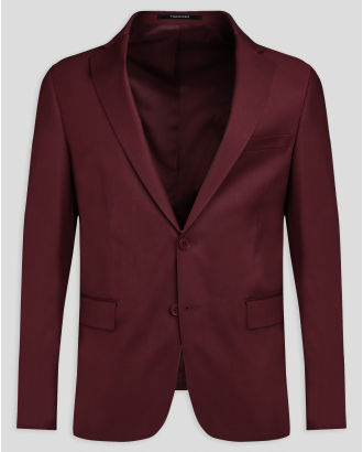 КЛАСИЧЕСКО ВТАЛЕНО САКО С ДВА ШЛИЦА В БОРДО /ЧАСТ ОТ КОСТЮМ/