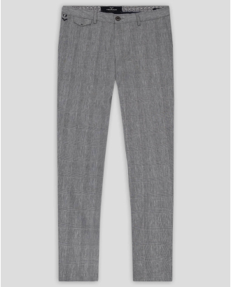 СИВ ЧИНО ПАНТАЛОН В ДЕСЕН КАРЕ ВТАЛЕН СИЛУЕТ