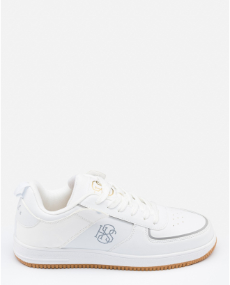  БЕЛИ СПОРТНИ ОБУВКИ ТИП КЕЦОВЕ H8S С ПРИНТ ПОДПИС И ЛОГО