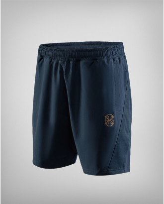 ТЪМНОСИНИ  ШОРТИ H8S С КОНТРАСТЕН ЛОГО ПРИНТ