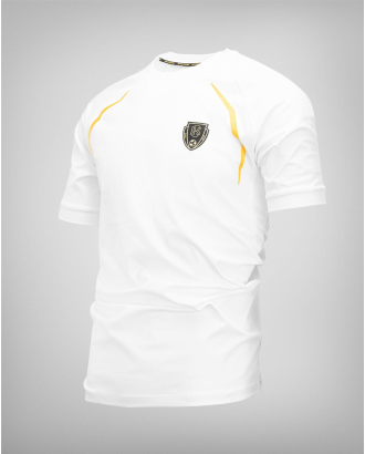 БЯЛА ТЕНИСКА С РЕГЛАН РЪКАВ И КОНТРАСТЕН ПРИНТ H8S 