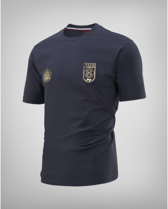 ТЪМНОСИНЯ ТЕНИСКА H8S С ЮБИЛЕЙНО ЛОГО И ПРИНТ ЗЛАТНА ЗВЕЗДА