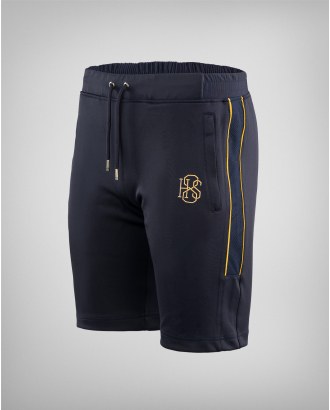  ТЪМНОСИНИ БЕРМУДИ H8S С БРОДЕРИЯ ЛОГО И ПОДПИС 