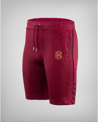 БЕРМУДИ H8S С БРОДЕРИЯ ЛОГО И ПОДПИС В БОРДО