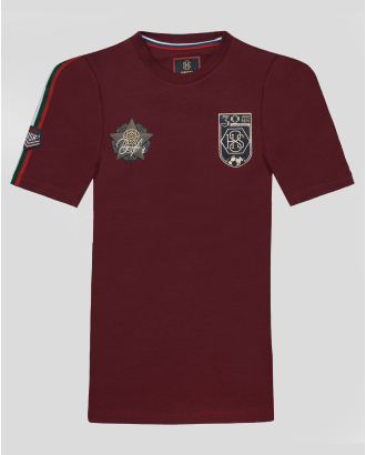 ДЕТСКА ТЕНИСКА H8S С ЮБИЛЕЙНО ЛОГО И ПРИНТ ЗЛАТНА ЗВЕЗДА В БОРДО