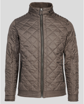 КАФЯВО КЪСО ЯКЕ НА РОМБОВЕ С ЛОГО ЕМБЛЕМА НА РЪКАВ 