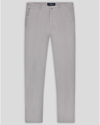 БЕЖОВ ЧИНО ПАНТАЛОН МЕЛАНЖ В СИТНА ПАНАМЕНА СТРУКТУРА 