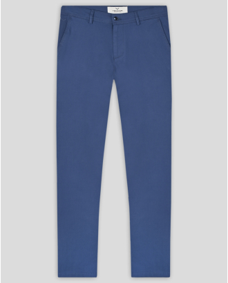 СРЕДНО СИН ЧИНО ПАНТАЛОН С ЕДИНИЧНИ ФИЛЕТКИ И ЛОГО