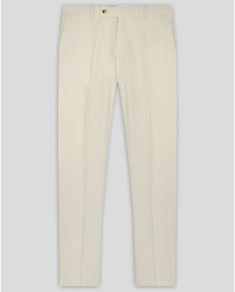 БЕЖОВ КЛАСИЧЕСКИ ПАНТАЛОН МЕЛАНЖ ВТАЛЕН СИЛУЕТ /ЧАСТ ОТ КОСТЮМ/