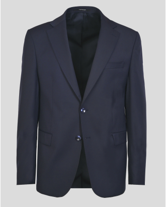 ТЪМНОСИНЬО КЛАСИЧЕСКО САКО СВОБОДЕН СИЛУЕТ ГОЛЕМИ РАЗМЕРИ ОТ 62 ДО 70