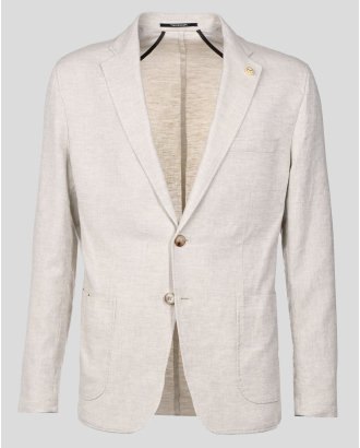  ОЛЕКОТЕНО САКО БЕЗ ХАСТАР В БЕЖОВ И БЯЛ МЕЛАНЖ 