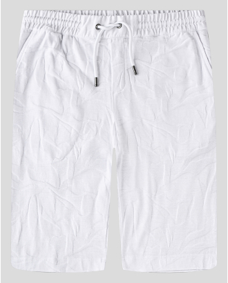 БЕЛИ БЕРМУДИ ТРИКО В ТОНАЛЕН ФИГУРАЛЕН ДЕСЕН