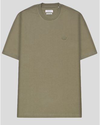 ОВЪРСАЙЗ ТЕНИСКА ОТ ВИСОКОКАЧЕСТВЕН ПАМУК SUPIMA В ЦВЯТ КАКИ