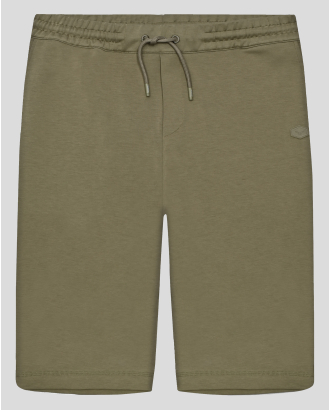 БЕРМУДИ ОВЪРСАЙЗ ОТ ВИСОКОКАЧЕСТВЕН ПАМУК SUPIMA В ЦВЯТ КАКИ