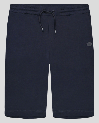 ТЪМНОСИНИ БЕРМУДИ ОВЪРСАЙЗ ОТ ВИСОКОКАЧЕСТВЕН ПАМУК SUPIMA