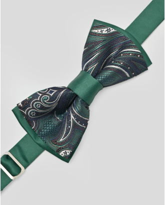 ЗЕЛЕНА ДВОЙНА ПАПИЙОНКА С ПЕЙСЛИ МОТИВИ