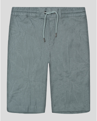  СИНЬО-ЗЕЛЕНИ PREMIUM БЕРМУДИ В ТОНАЛЕН ДЕСЕН НА ПАЛМИ