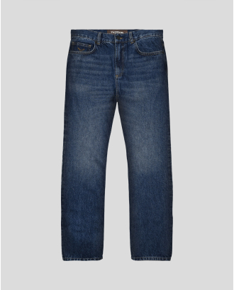 ТЪМНОСИНИ ДЪНКИ REGULAR RELAXED FIT ( УДОБЕН И СВОБОДЕН СИЛУЕТ ) 
