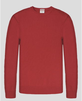 ЧЕРВЕН ПУЛОВЕР ОТ 100% PREMIUM ПАМУК В СИТНА СТРУКТУРА