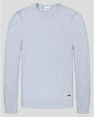  СВЕТЛОСИН ПУЛОВЕР МЕЛАНЖ  ОТ 100% PREMIUM ПАМУК ТИП ОСМОРКА 