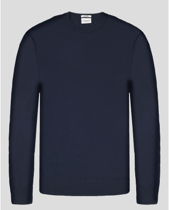 ТЪМНОСИН ПУЛОВЕР ОТ 100% ЕКСТРА ФИНА ВЪЛНА МЕРИНО