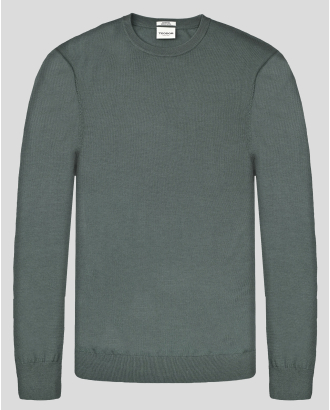 ТЪМНО ЗЕЛЕН ПУЛОВЕР ОТ 100% ЕСТРА ФИНА ВЪЛНА МЕРИНО