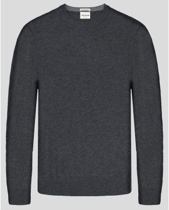 МЕЛАНЖИРАН ПУЛОВЕР С ВИСОКО СЪДЪРЖАНИЕ НА ВЪЛНА В ЦВЯТ АНТРАЦИТ