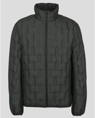 ТЪМНО ЗЕЛЕНО ОЛЕКОТЕНО КЪСО ЯКЕ С ПЪЛНЕЖ ОТ ЕСТЕСТВЕН ПУХ И ЛОГО