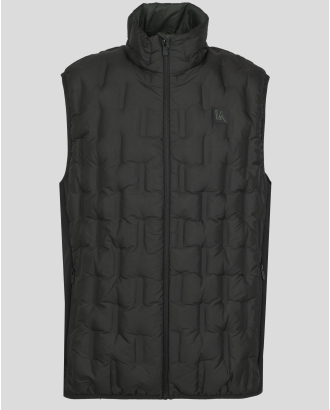 ЧЕРНА КАПИТОНИРАНА ГРЕЙКА С ГУМИРАНА ЛОГО ЕМБЛЕМА