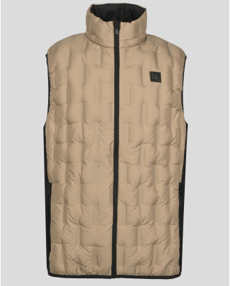 КАПИТОНИРАНА ГРЕЙКА С РЕЛЕФЕН ДИЗАЙН В ЦВЯТ КАМЕЛ