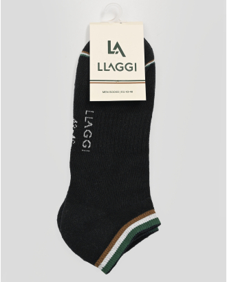 ЧЕРНИ КЪСИ ЧОРАПИ С РЕЛЕФНА СТРУКТУРА