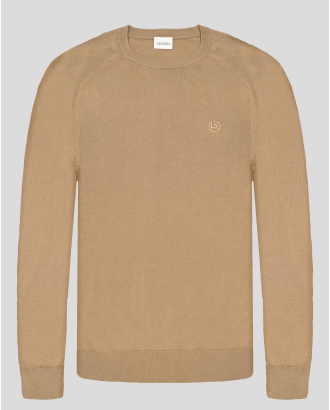 ФИН ПУЛОВЕР ОТ ТЕНСЕЛ И ПАМУК С РЕГЛАН РЪКАВ В ЦВЯТ КАМЕЛ