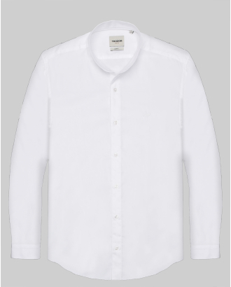 БЯЛА РИЗА ОТ 100% ПАМУК С ПОПСКА ЯКА ВТАЛЕН СИЛУЕТ