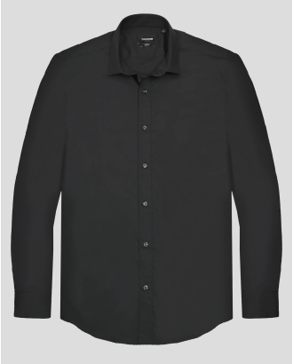 ЧЕРНА ВТАЛЕНА РИЗА ОТ БАМБУК С ЕЛАСТАН