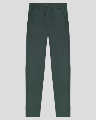 ЗЕЛЕН СПОРТЕН ПАНТАЛОН С ГУМИРАНА ЛОГО ЕМБЛЕМА И ДЖОБОВЕ