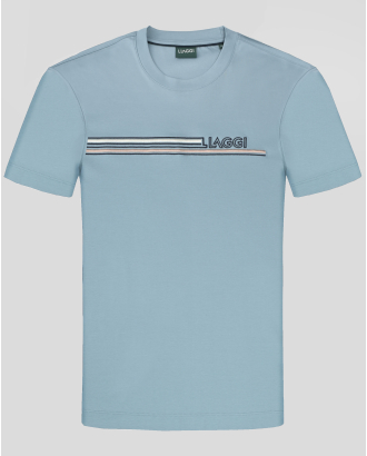 ЛЕДЕНО СИНЯ ЕНИСКА ОТ 100% ПАМУК С БРОДЕРИЯ И ОБЛО ДЕКОЛТЕ