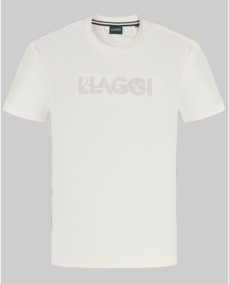 ПАМУЧНА ТЕНИСКА С ОБЛО ДЕКОЛТЕ В ЦВЯТ ЕКРЮ