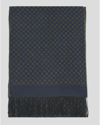 ДВУЛИЦЕВ ТЪМНОСИН ШАЛ ОТ МЕКА МАТЕРИЯ С ДВЕ ЛИЦА