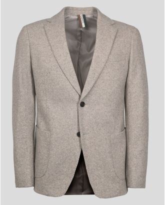 БЛЕЙЗЪР С ВИСОКО СЪДЪРЖАНИЕ НА ВЪЛНА В БЕЖОВ МЕЛАНЖ