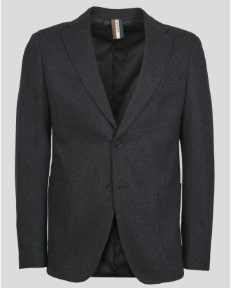 ЧЕРЕН МЕЛАНЖИРАН БЛЕЙЗЪР ОТ ВЪЛНЕН ПЛАТ 