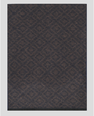 ДВУЦВЕТЕН ШАЛ ОТ 100% КОПРИНА С ФИГУРАЛЕН ДЕСЕН С ДВЕ ЛИЦА